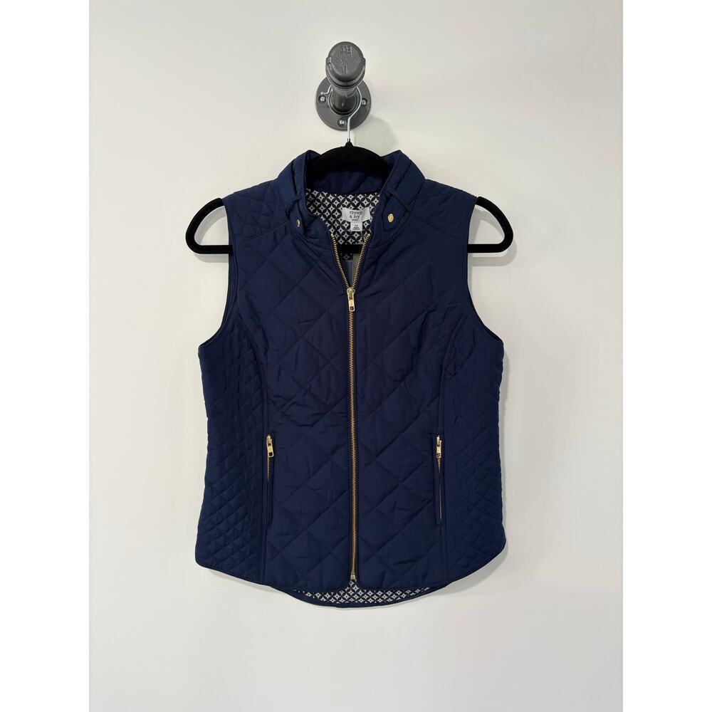 NWT Crown & Ivy Quilted Vest Size S Petite
